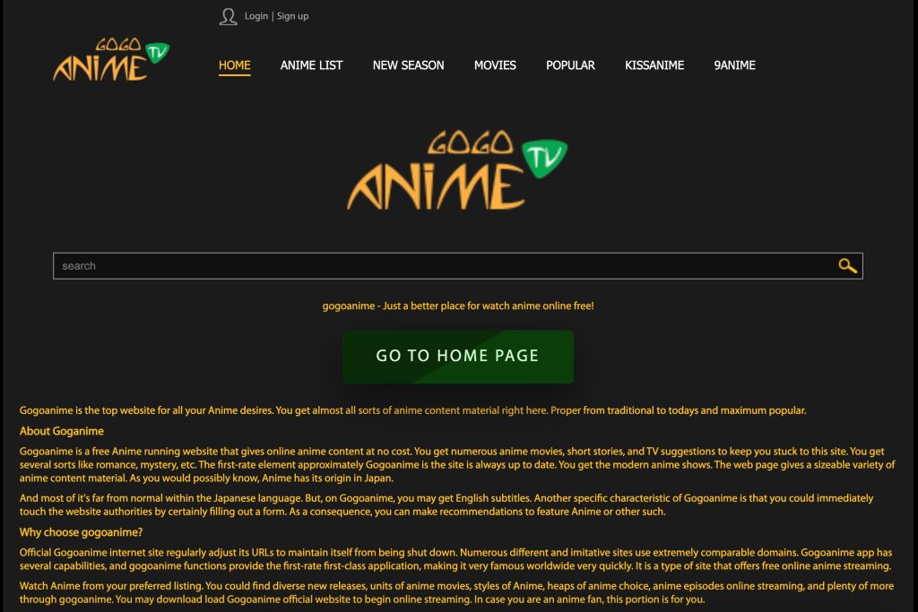 GoGoAnime - Melhor Alternativa ao KissCartoon