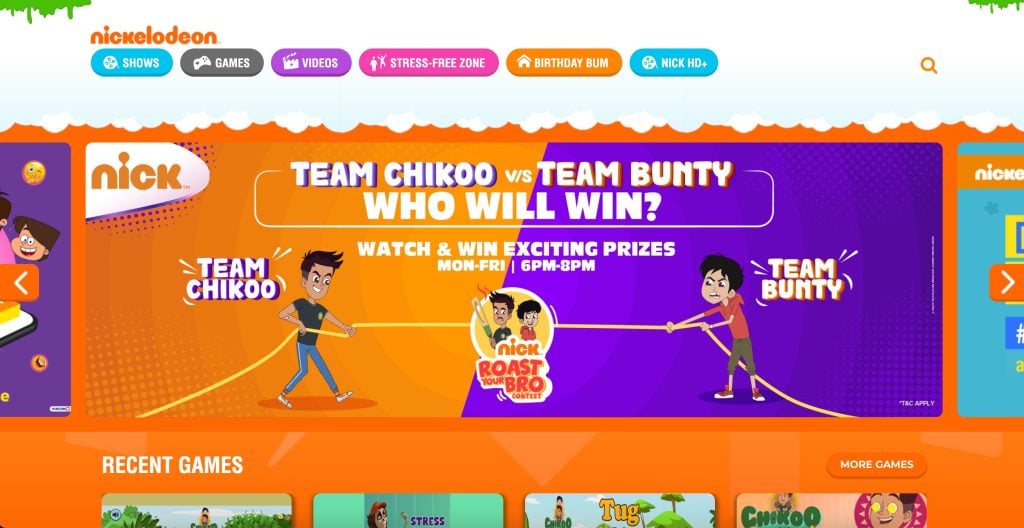 Nick TV - Melhor Alternativa ao KissCartoon