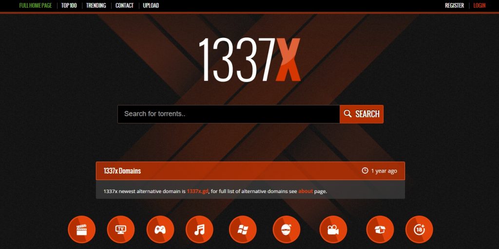 1337x - Alternativas ao MegaShare