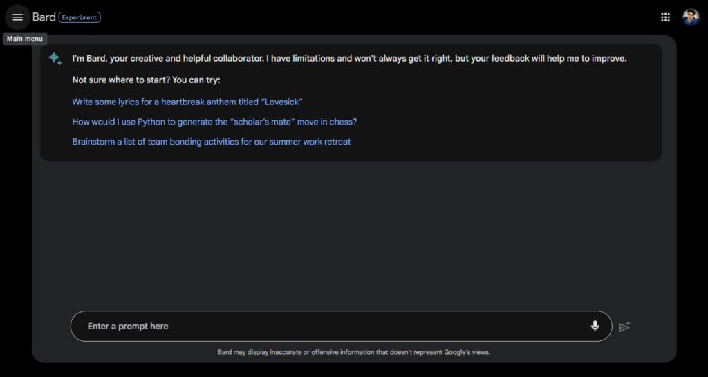 Vantagens do Google Bard