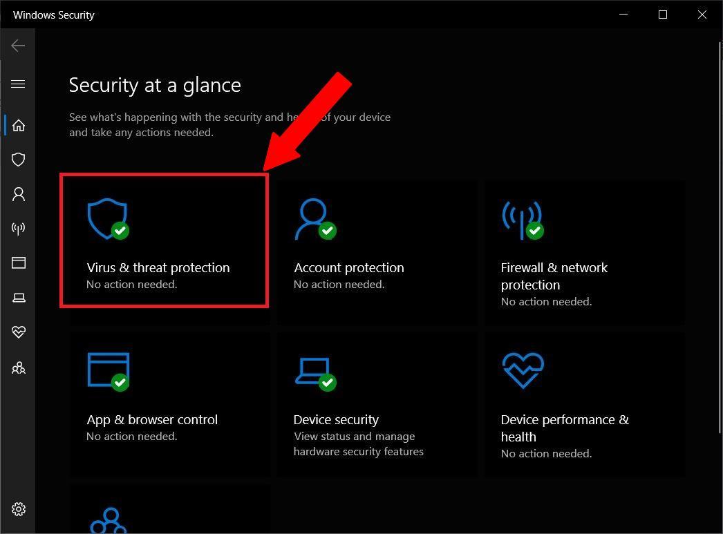 Virus and Threat protection