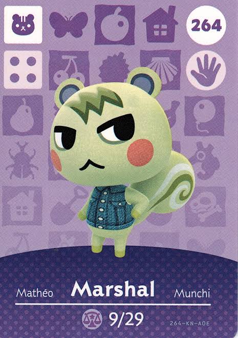 Marshal nel gioco Animal Crossing