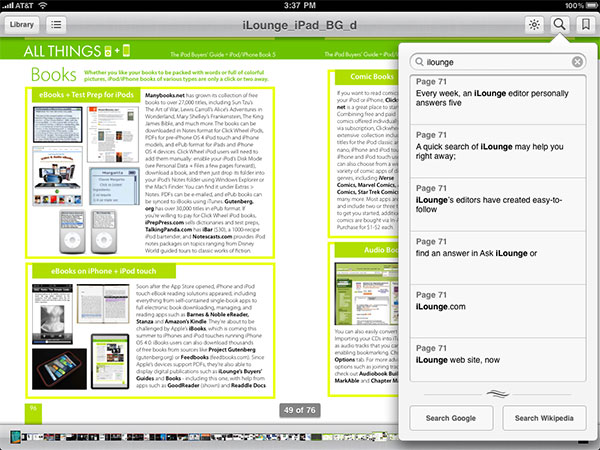 Recensione: Apple iBooks 1.1