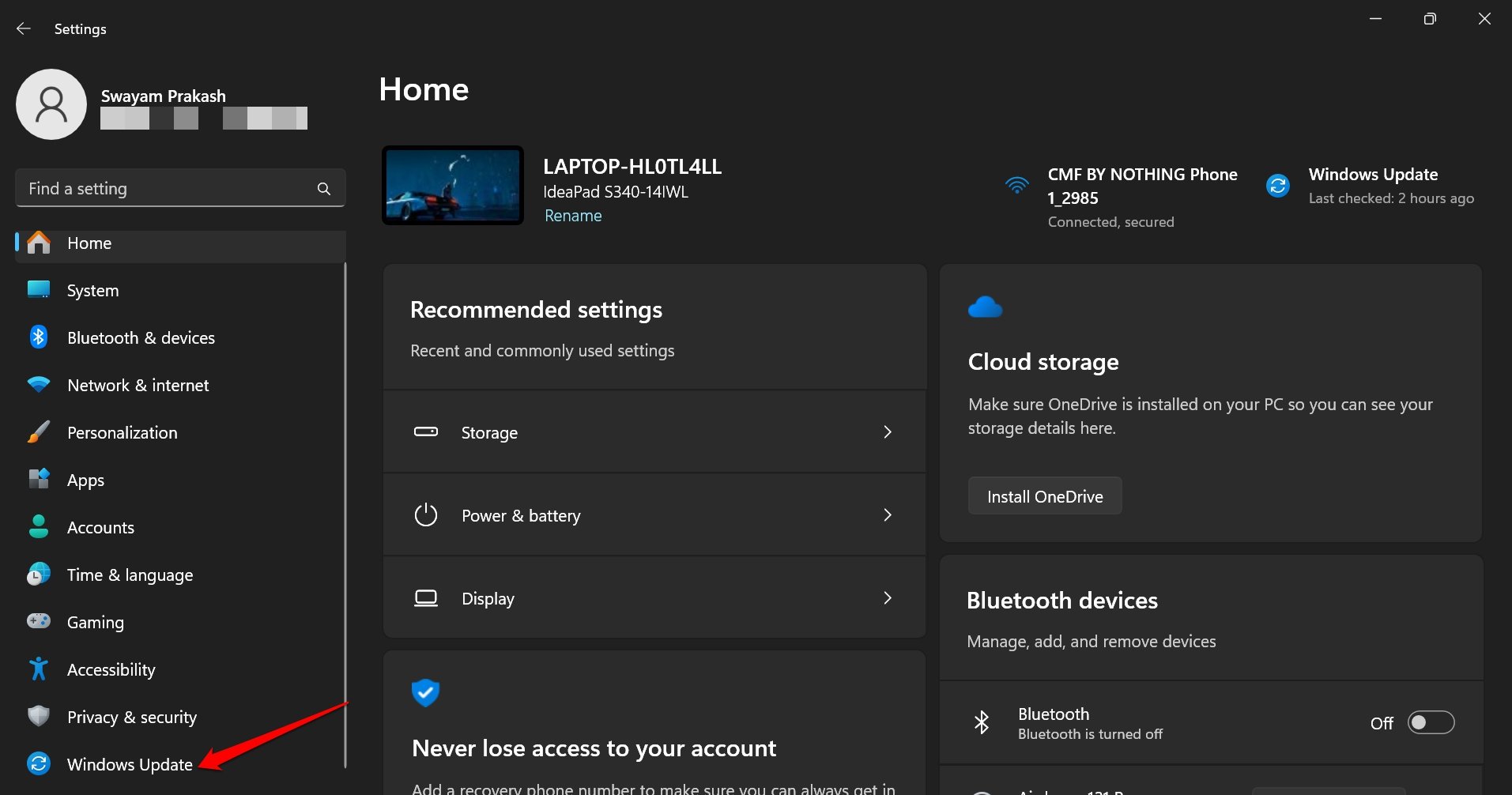 Windows 11 OTA 업데이트 설치 방법