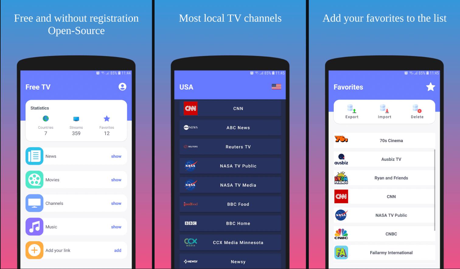 Kostenloses TV Live TV