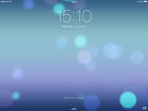 iOS 7 : Le Nouvel Écran de Verrouillage + Écran d'Accueil
