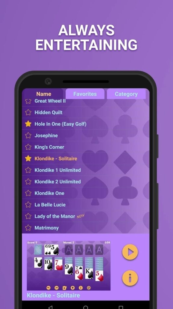ソリティアスーパーパック - Android向けの無料ソリティアゲーム