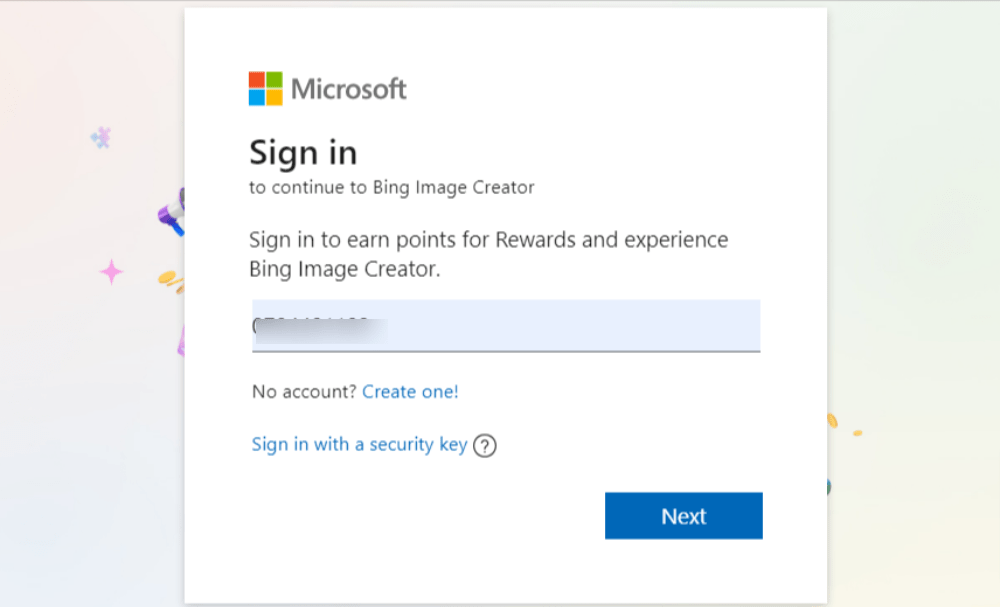 Microsoft 계정으로 로그인