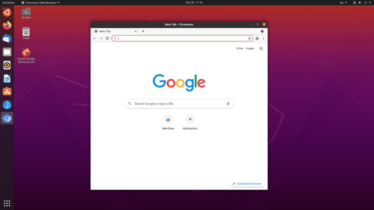 (1) Ouvrir le navigateur Chrome