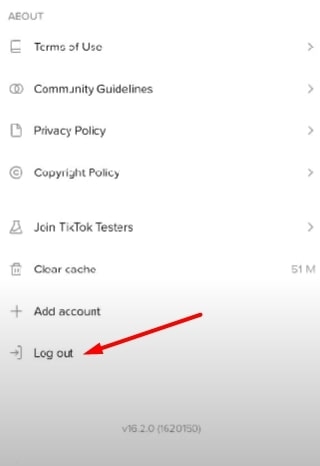 Cerrar Sesión y Volver a Iniciar Sesión TikTok-3 - TikTok No Muestra Mis Videos