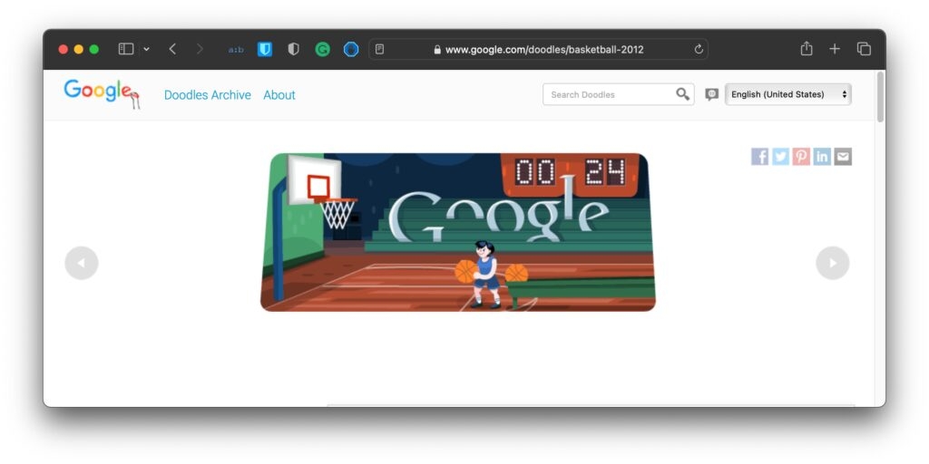 Basketball Google - Jeux Gratuits sur Google