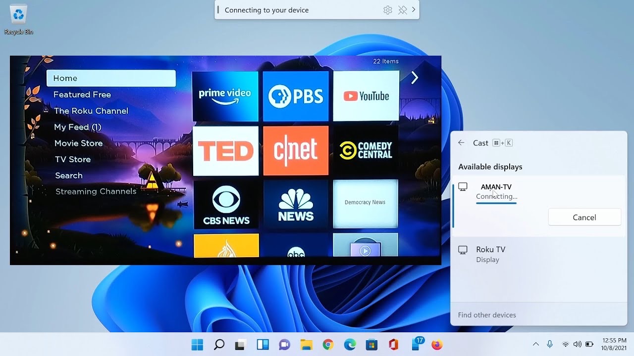 Trasmetti Windows 11 su Android TV