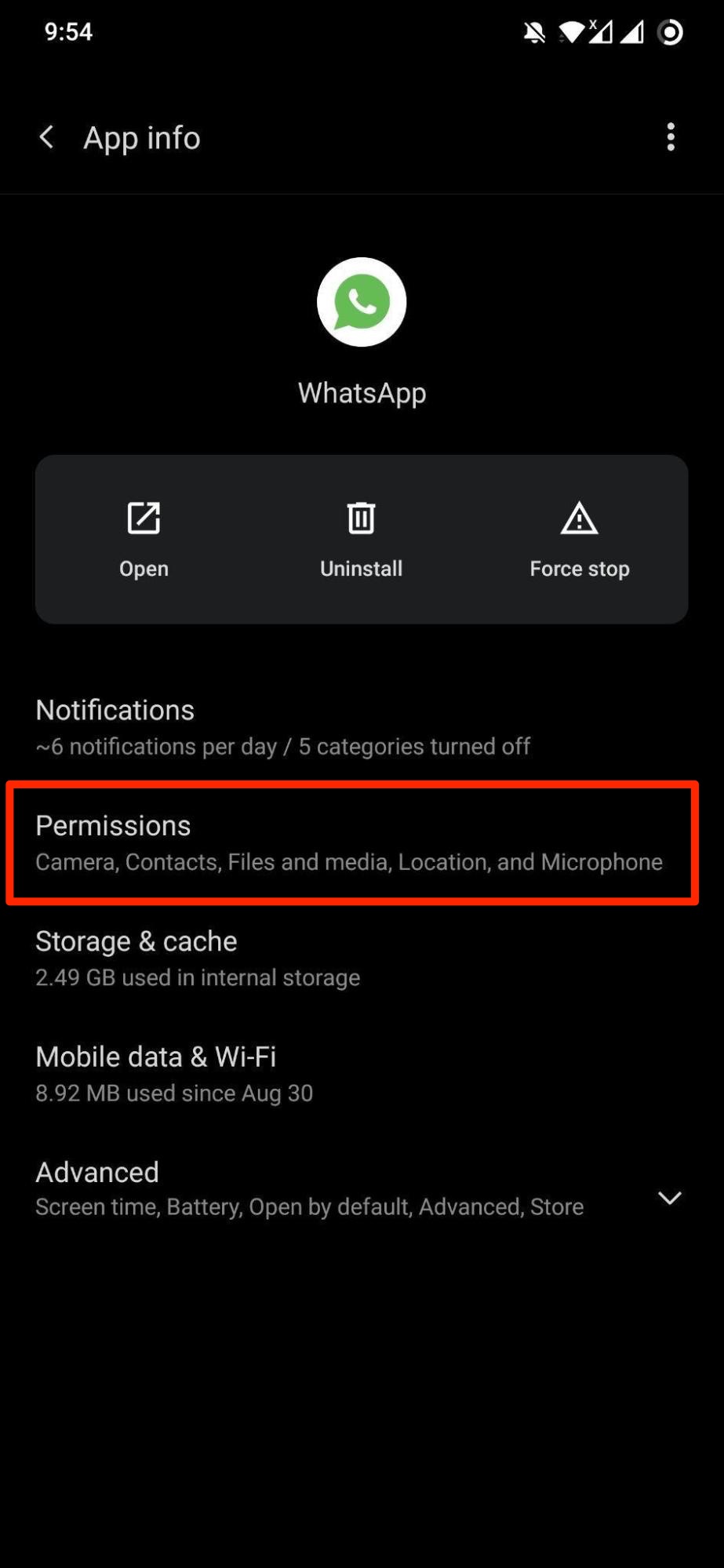 Permissions