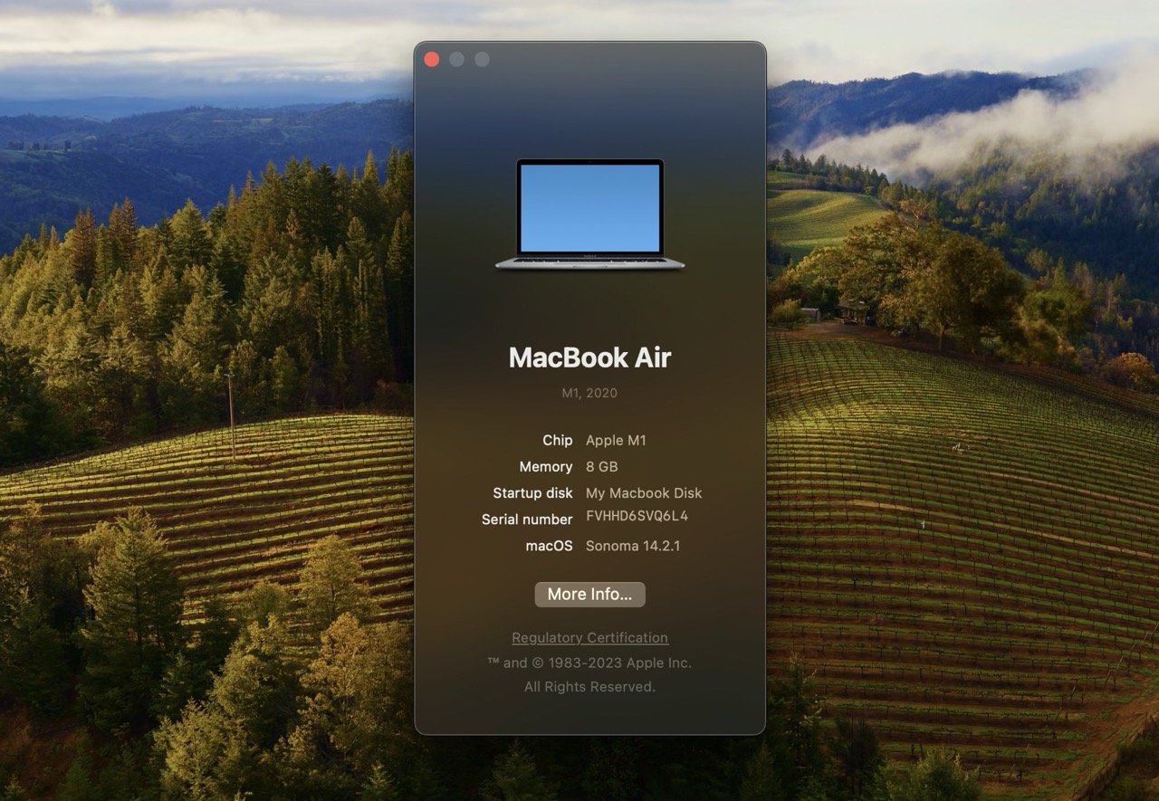 Spécifications du Mac