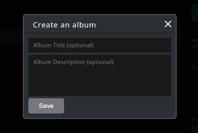 Albumdetails bearbeiten Imgur
