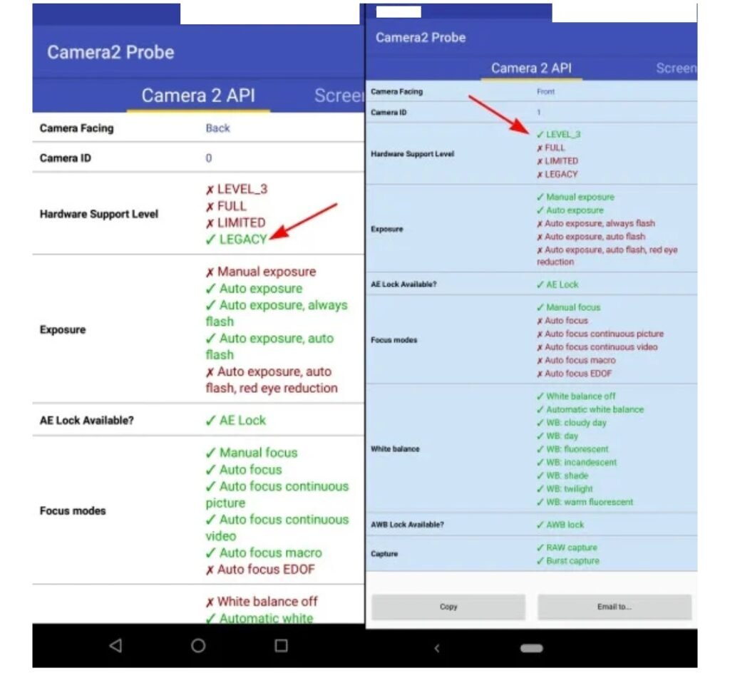 Проверка Camera2 API последнего GCam Mod