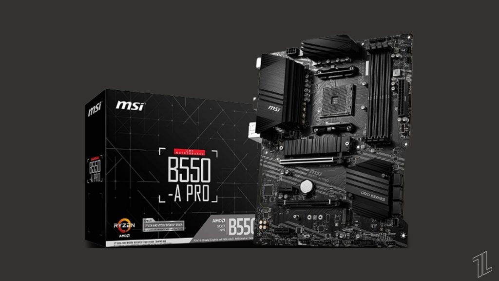 MSI B550-A PRO ProSeries Motherboard - Meilleure configuration de PC gaming sous 500 USD (40K INR)