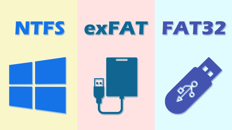exFAT vs FAT32 vs NTFS