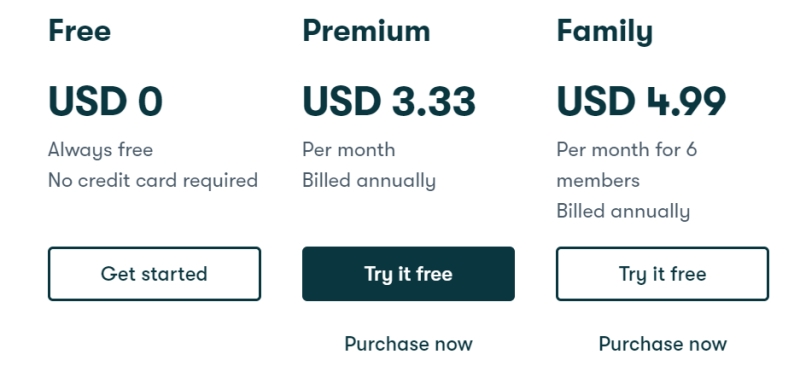 Dashlane Pricing - Bitwarden vs. Dashlane