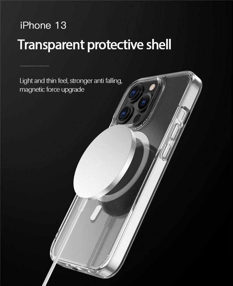 Custodia Magnetica Trasparente per iPhone 13