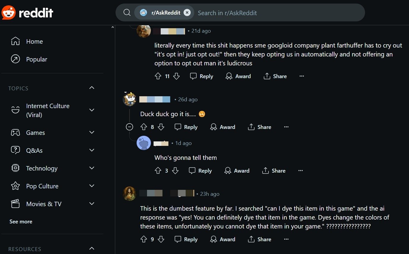 Cómo desactivar la vista general de IA de Google reddit