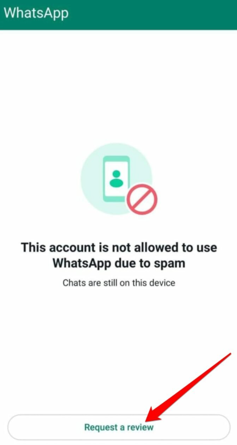 Solicitar a WhatsApp una revisión de la prohibición