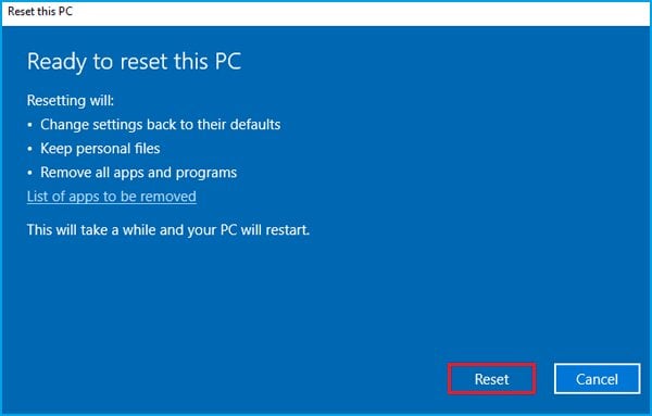 Riparare gli elementi del registro danneggiati in Windows 10