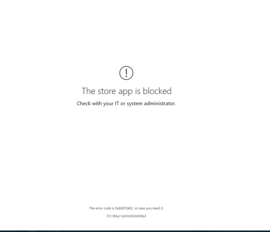 A Loja de Aplicativos está Bloqueada Windows Microsoft