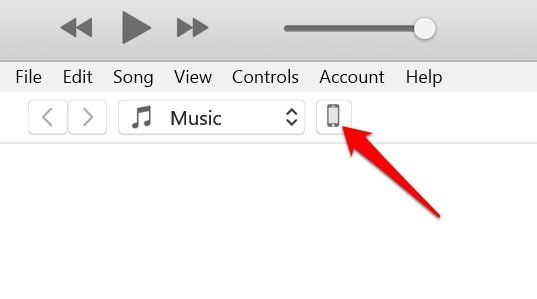 accedi alle impostazioni dell'iPhone tramite iTunes