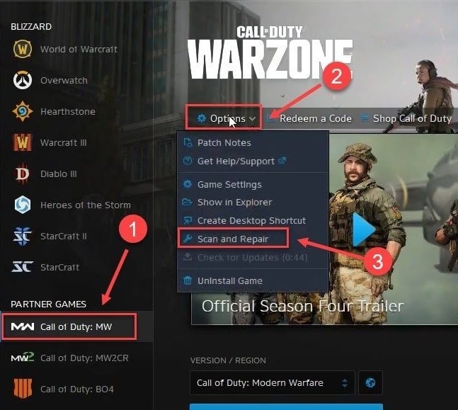 Warzone Dev Error 5573