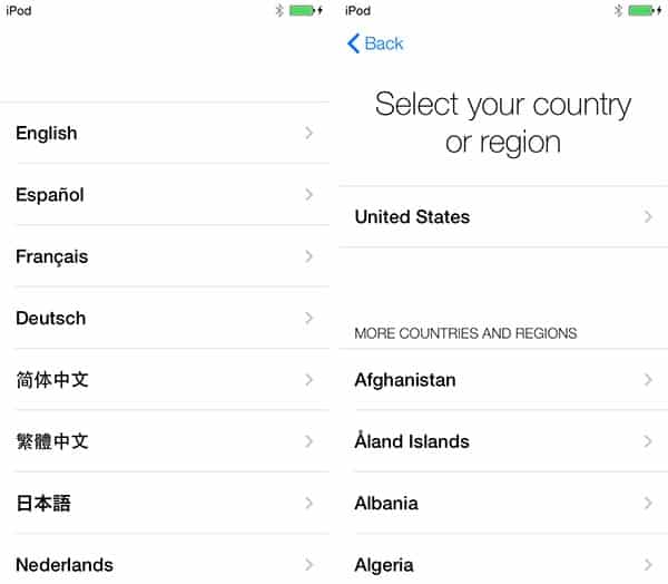 iOS 7: Configuración Inicial o Actualización Desde iOS 6