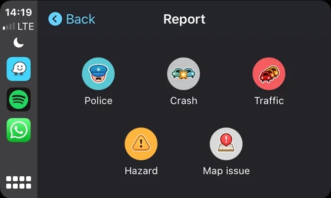 웨이즈 - iPhone을 위한 CarPlay 앱
