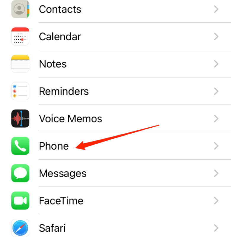 настройки телефона iphone