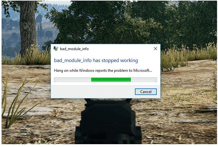 Errore Bad_Module_Info