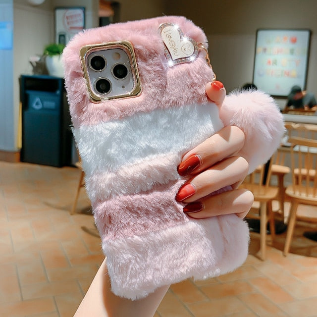 Custodia in Pelliccia Calda per iPhone 13 Pro Max