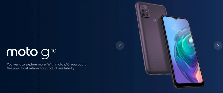 Moto G10 India
