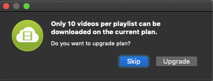 10 Video-Limit für Playlist