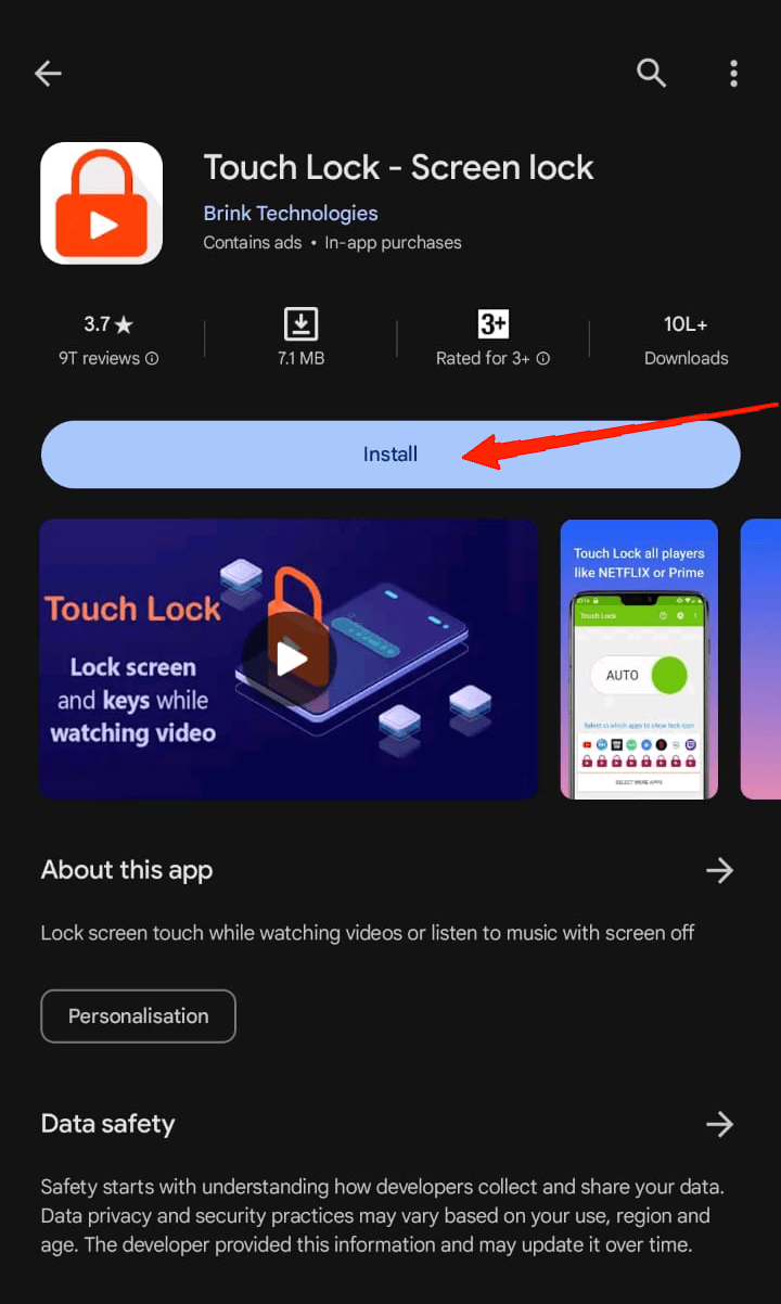 buscar Touch Lock