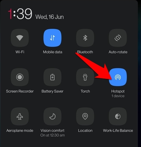 Androidでホットスポットを作成