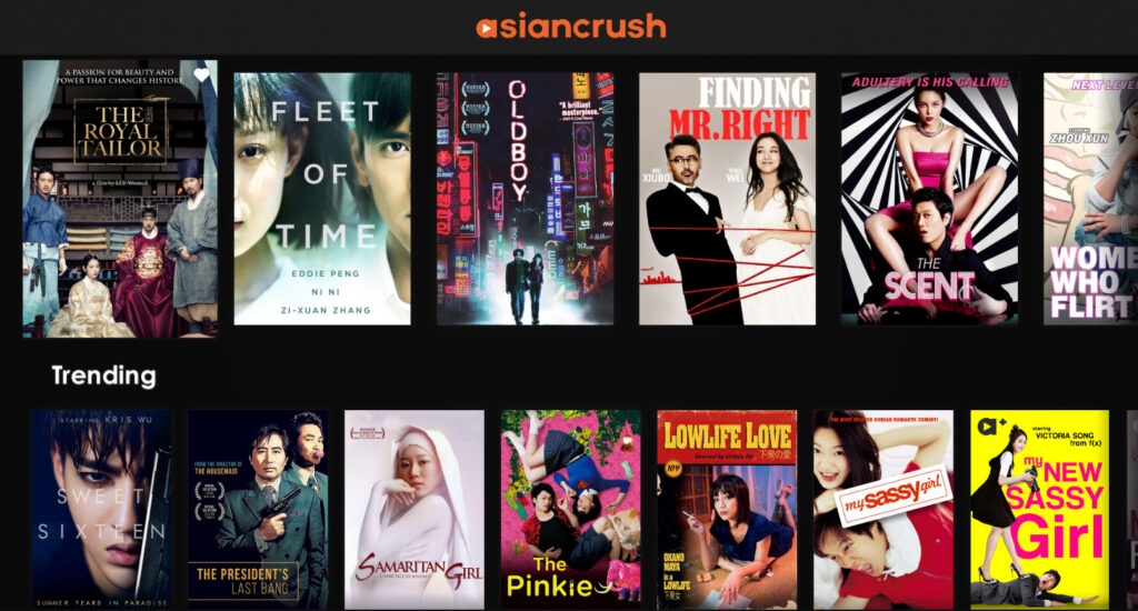 AsianCrush - Migliori Siti di Film Cinesi