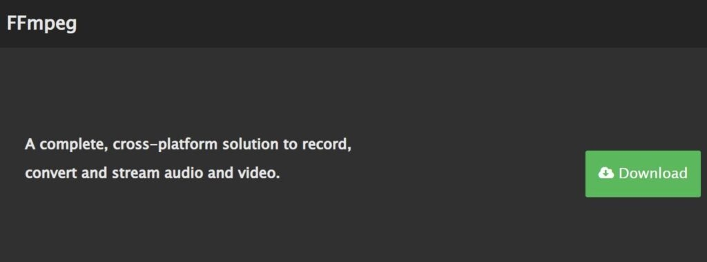 FFmpeg - Convertitori Video Gratuiti
