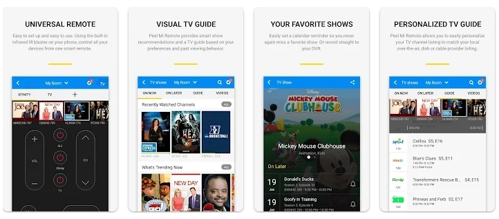 Peel Remote - Aplicativos de Controle Remoto para Apple TV para Android