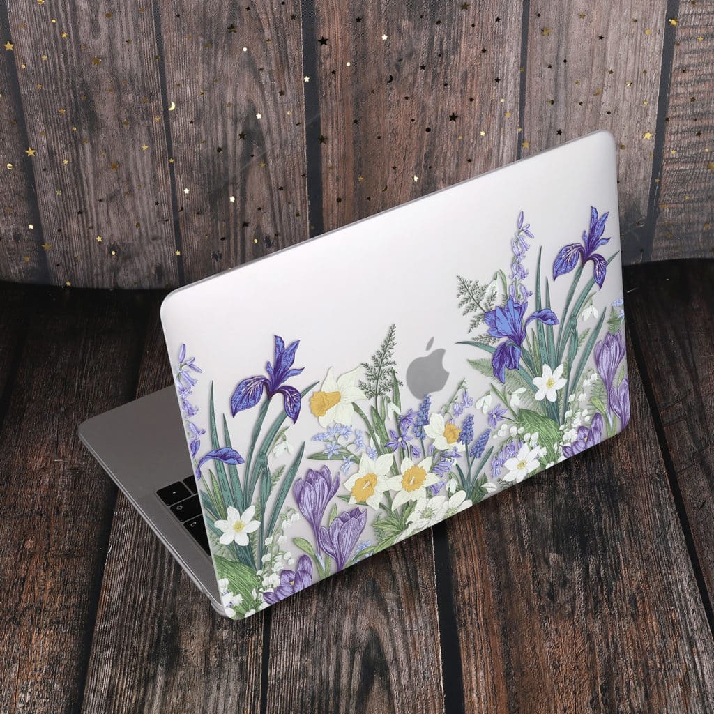 Custodia Marble Flower Pattern per MacBook Air 2019
