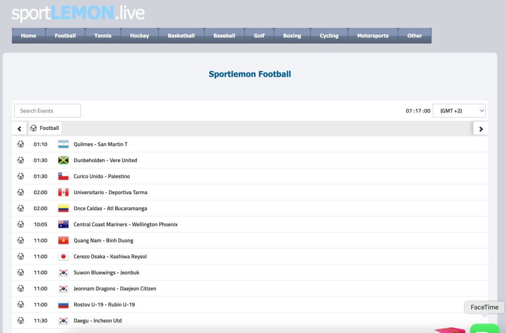 SportLemon - Migliore alternativa a Stream2Watch
