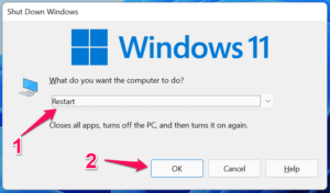 Windows PCを再起動