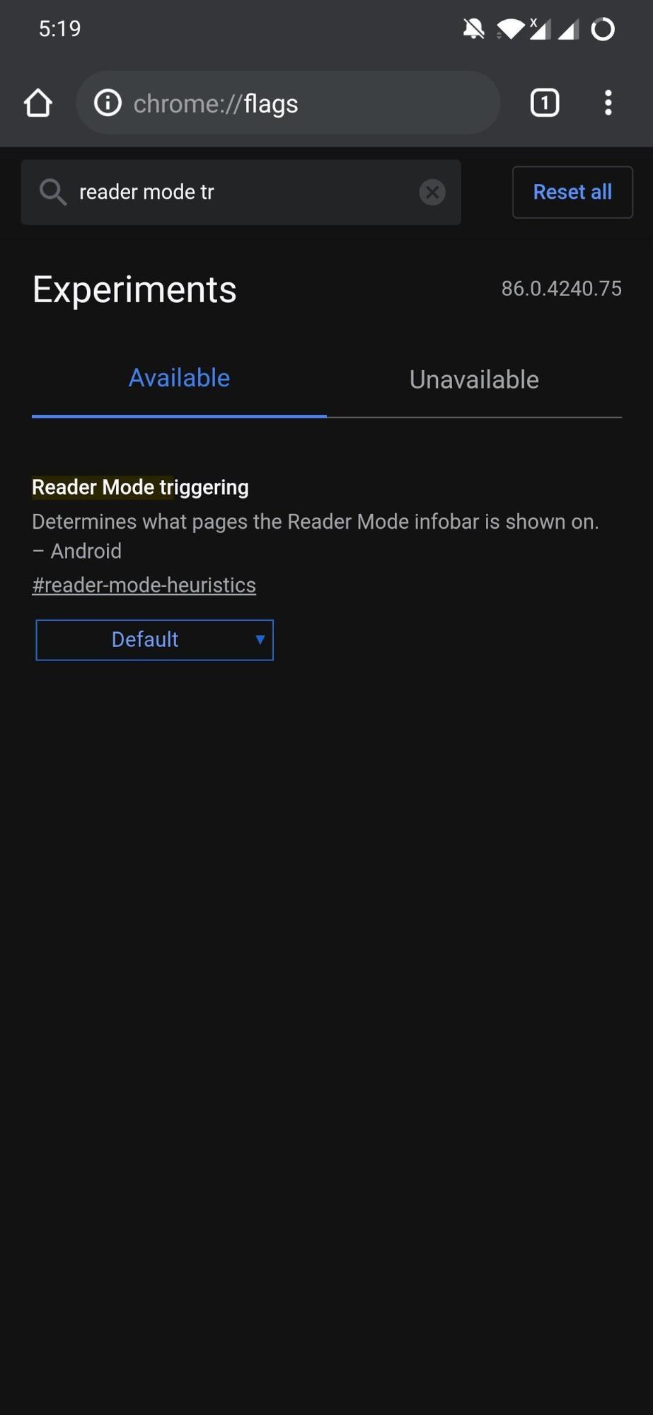 attivatore modalità lettore