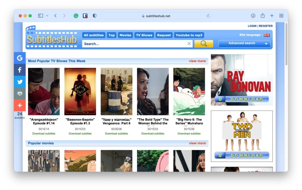 Melhores Sites para Download de Legendas em Inglês