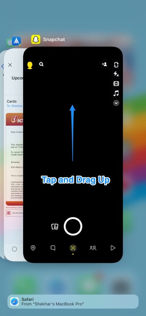 Erreur Échec de l'envoi sur Snapchat