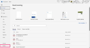 Elegir Opciones de Word