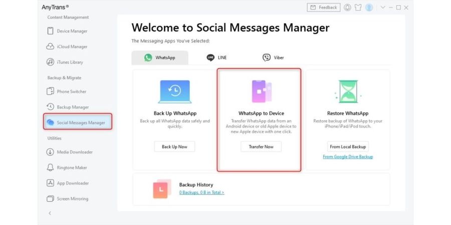 Transferir WhatsApp Para iPhone De Android